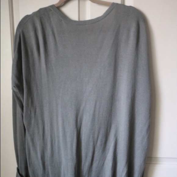 Scoop Neck Olive Blouse - Picture 5 of 7